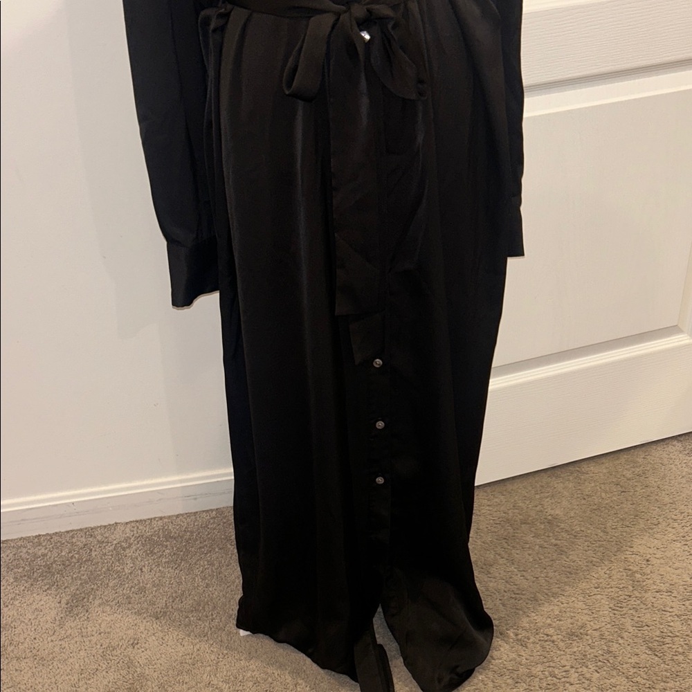 Banana Republic black  Shirt Midi Dress - Picture 5 of 12